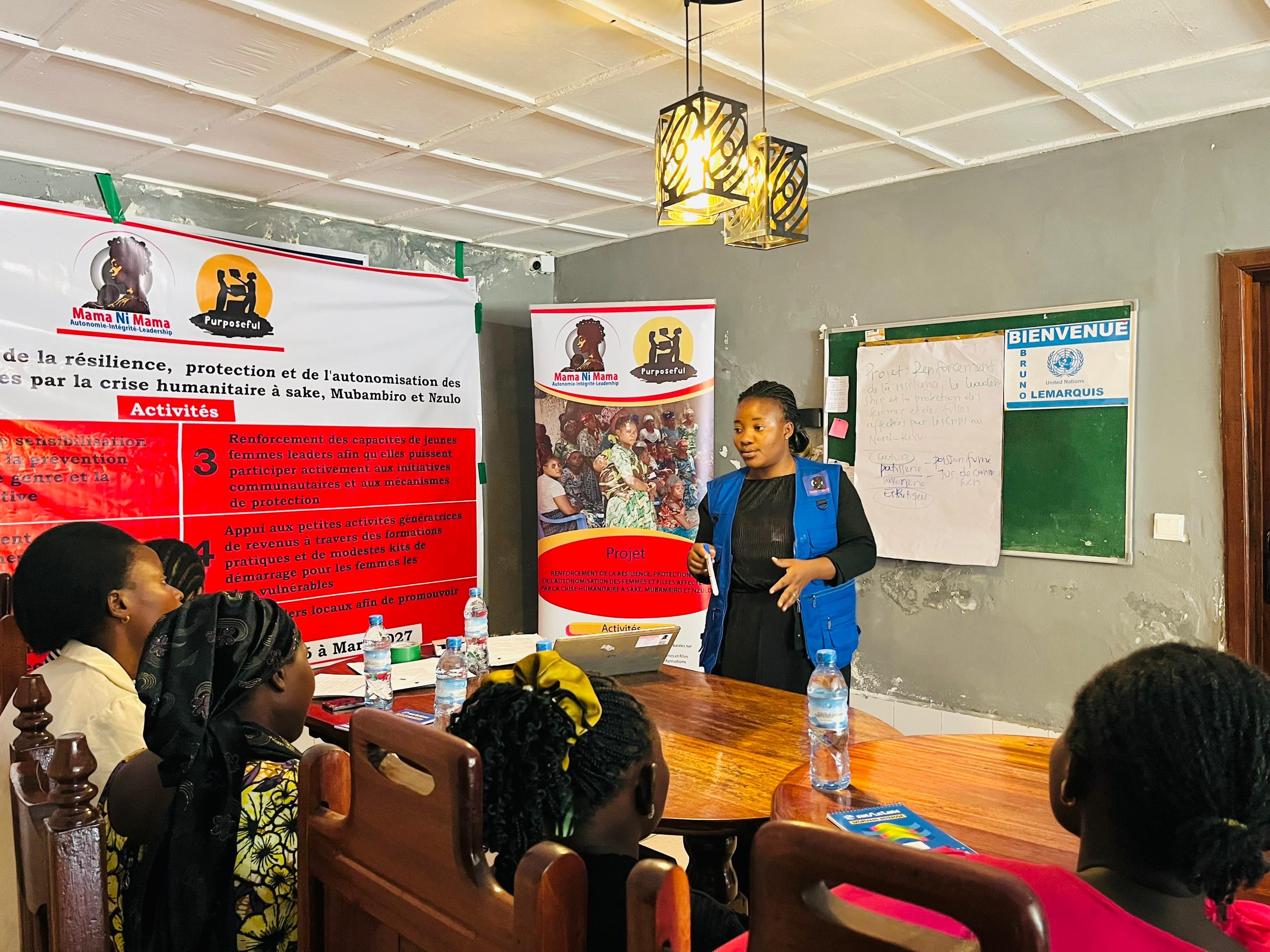 LANCEMENT OFFICIEL DU PROJET RENFORCEMENT DE LA RÉSILIENCE, PROTECTION ET DE L’AUTONOMIE DES FEMMES ET FILLES AFFECTÉES PAR LA CRISE HUMANITAIRE À SAKÉ MUBAMBIRO ET NZULO